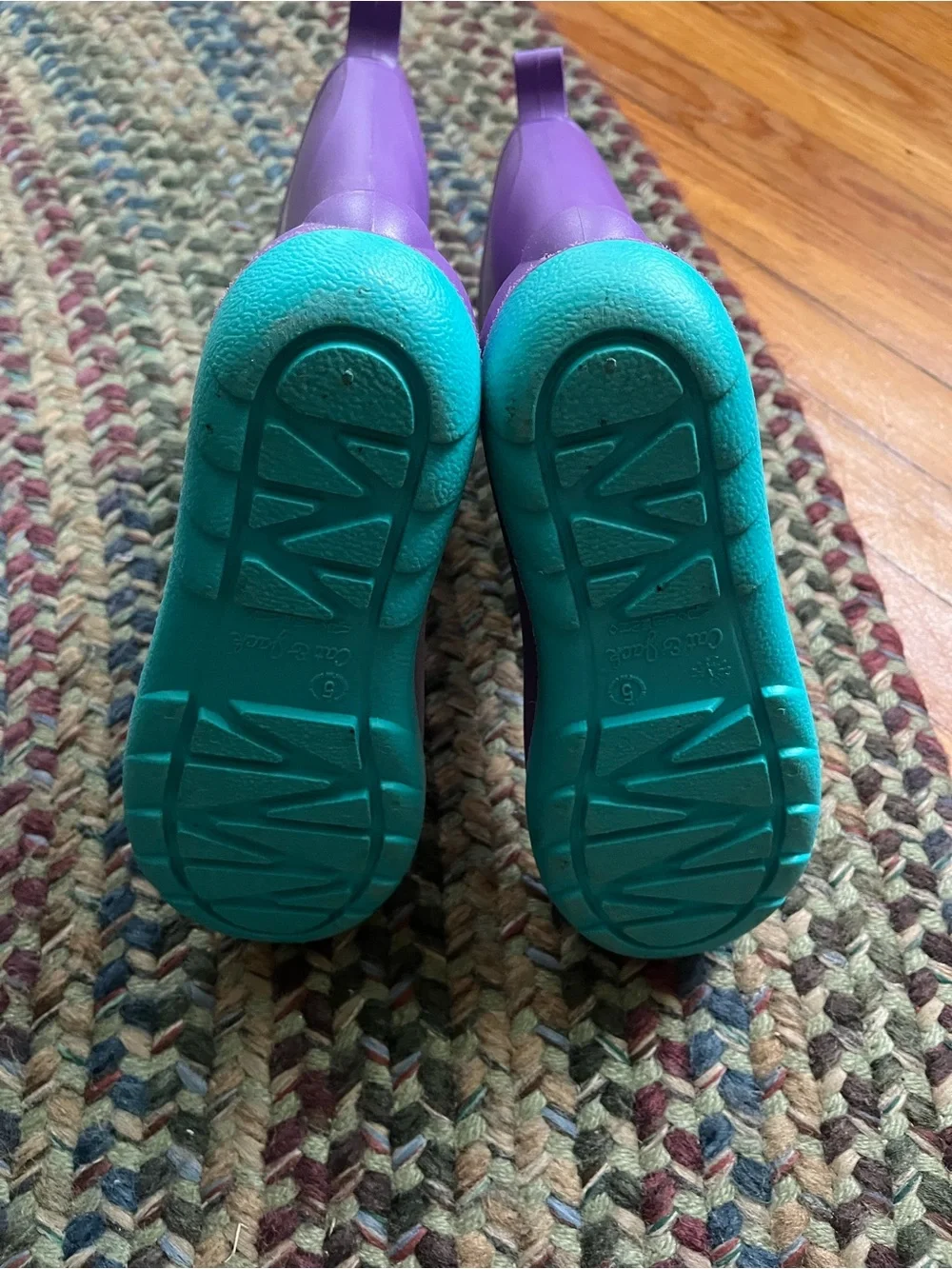 Cat & Jack Purple Kids' Waterproof Rain Boots